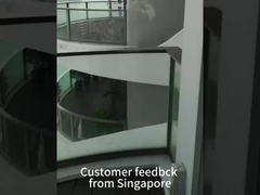 Ασφάλεια των πολυώρων κτιρίων Ασφαλής φράχτης από σκληρό γυαλί