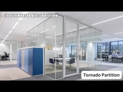 Διαφανές παγωμένο χρωματιστό γυαλί διαχωριστικό γραφείο σπίτι