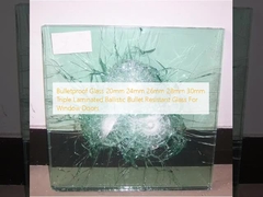 Αλεξίσφαιρο γυαλί 20mm 24mm 26mm 28mm 30mm Τριπλό στρωμένο βαλλιστικό ανθεκτικό σε σφαίρες γυαλί για πόρτες παραθύρων