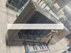 1/2'' 12mm Γκρι Φιμέ Τζάμι Ασφαλείας Για Πόρτες, Διαχωριστικά Τοίχων, Επιφάνειες Τραπεζιών, Κτίρια