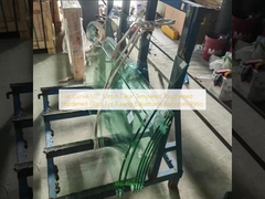 Επίπεδη Καμπύλη 1/2'' 12mm Διαφανές Σκληρυμένο Τζάμι Για Κάγκελα, Εξώστες, Μπαλκόνια