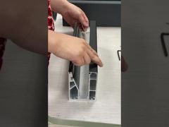 Εγκατάσταση γυαλιού στο κανάλι αλουμινίου U